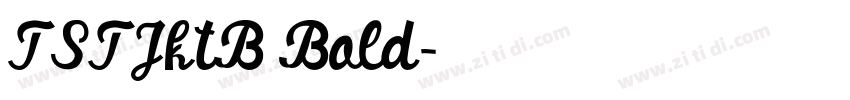 TSTJktB Bold字体转换